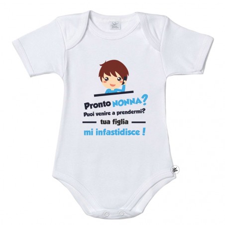 Body neonato/a "Pronto zia? puoi venire a prendermi tua sorella mi infastidisce"
