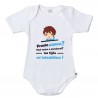 Baby body suit "Hello grandma... Your daughter bores me".