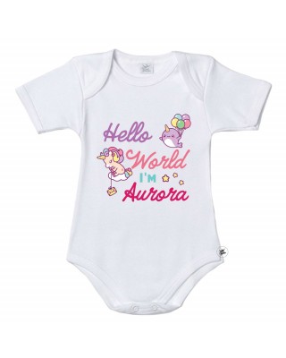 Body neonata "Baby Unicorn" da personalizzare