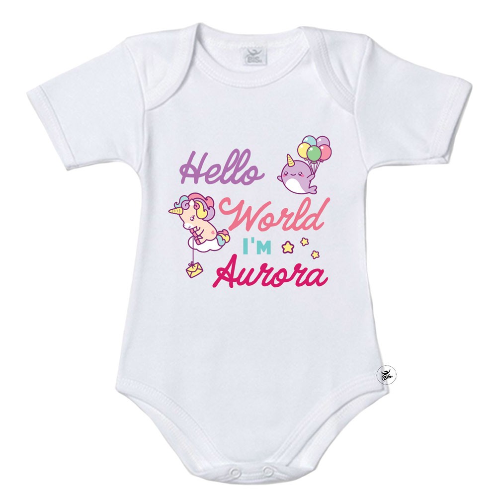 Body neonata "Baby Unicorn" da personalizzare