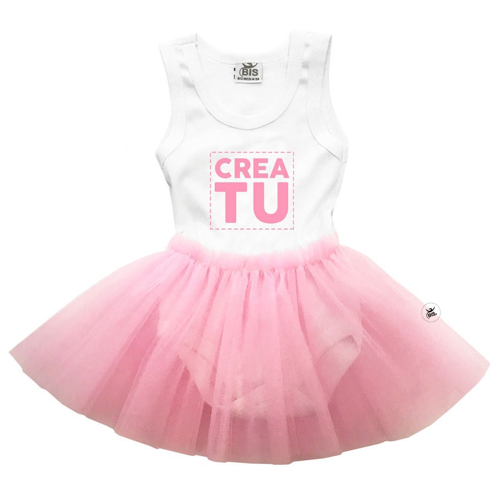 Bodysuit con gonna in tulle da personalizzare