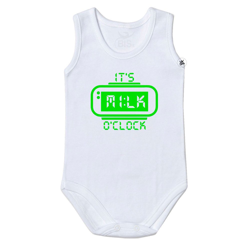 bodi intimo bimbo/neonato "It's milk o' clock"