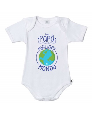 Bodysuit "Il mio papà è il migliore del mondo"