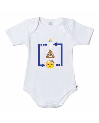 Bodysuit " Pappa , cacca nanna... Ripeti"