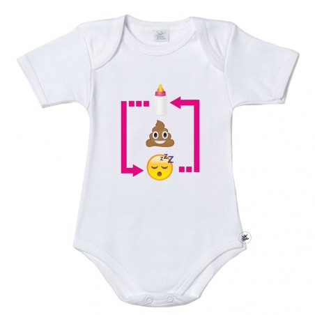 Bodysuit " Pappa , cacca nanna... Ripeti"