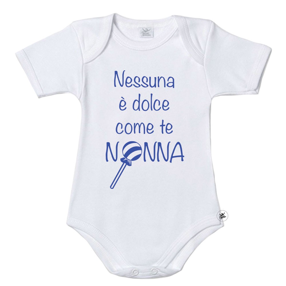 Body neonato "Nessuna è dolce come te nonna"