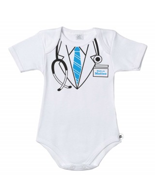 Body neonato camice da dottore PERSONALIZZABILE con cognome/nome