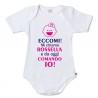 Personalized Baby Bodysuit Here I am "My name is ...  And I'm in charg