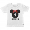 T-shirt compleanno Minnie + nome