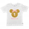 T-shirt bimba compleanno Topina + nome