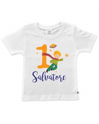 T-shirt bimbo compleanno a tema PICCOLO PRINCIPE