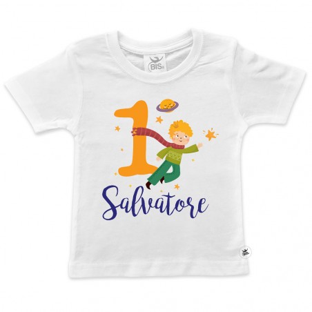 T-shirt bimbo compleanno a tema PICCOLO PRINCIPE
