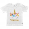 T-shirt bimba compleanno a tema UNICORNO