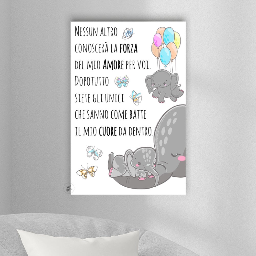 Foto-quadro "La forza del mio amore per te"