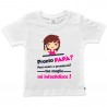 T-shirt bimbo/a "Pronto papà puoi venire a prendermi? tua moglie mi infastidisce!"