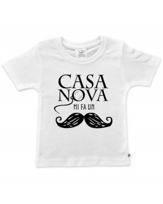 T-shirt bimbo  "Casanova mi fa un baffo"