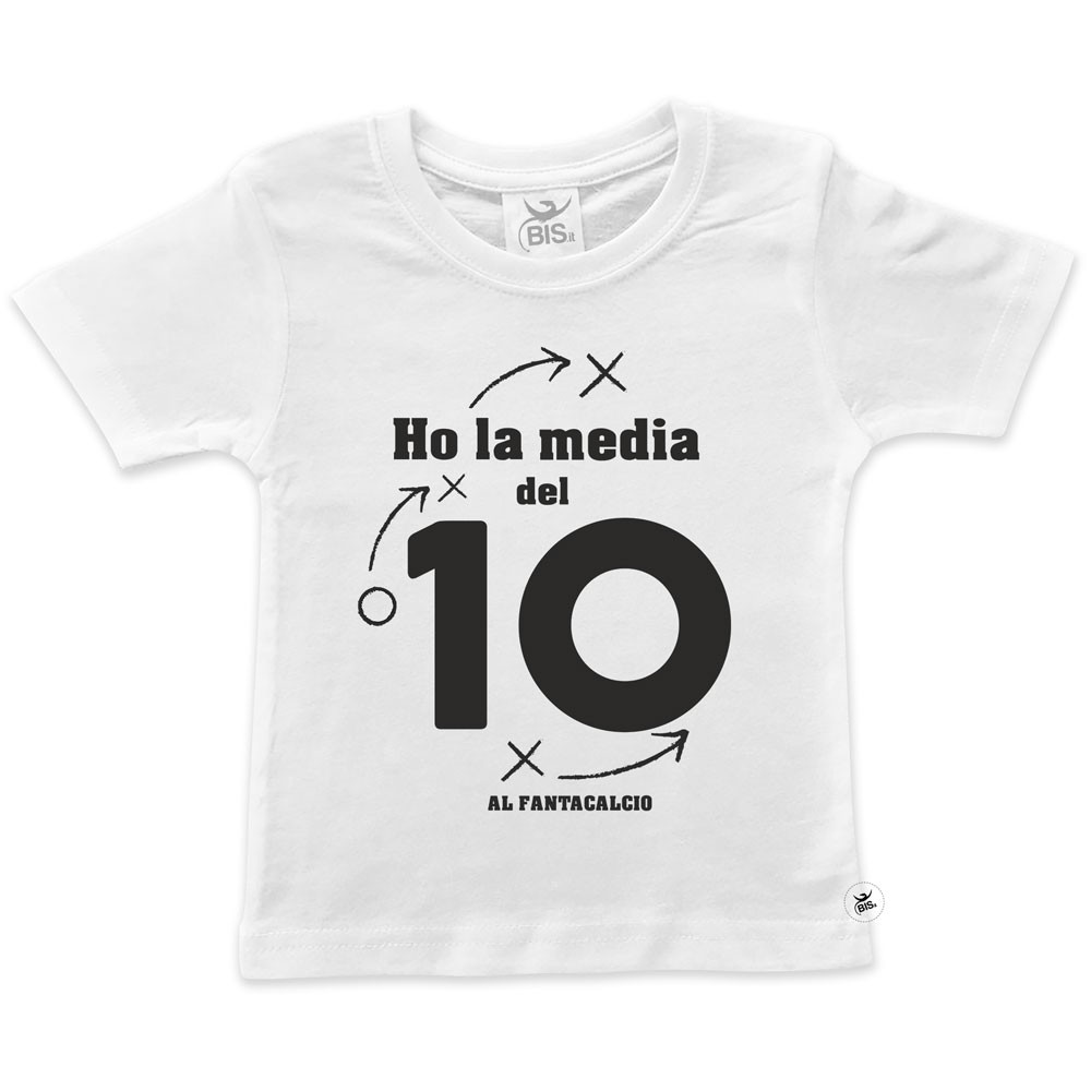 T-shirt bimbo "Ho la media del 10"