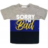 T-shirt bimbo a fasce urban style "I'm bad"