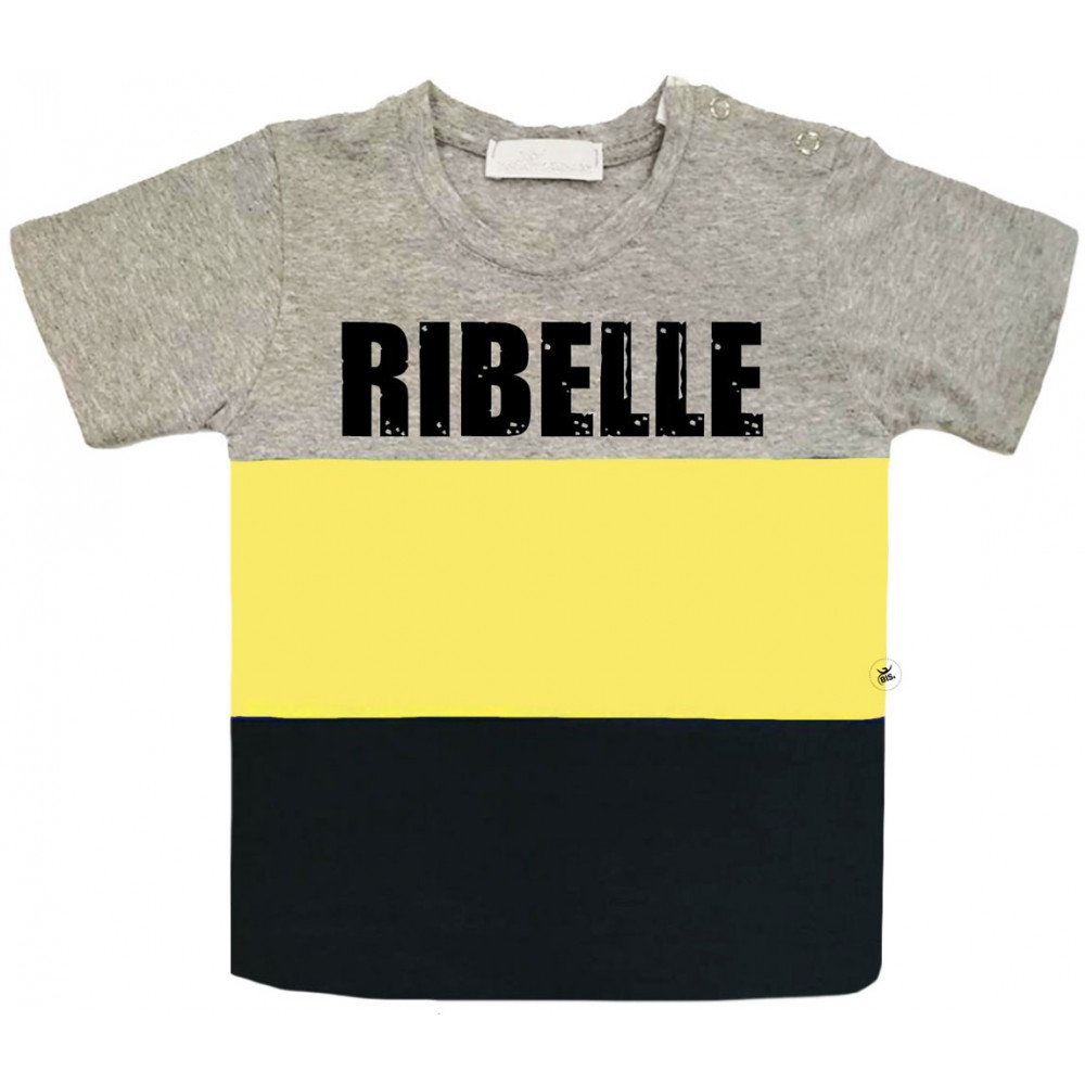 T-shirt bimbo a fasce urban style "RIBELLE"