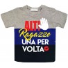 T-shirt bimbo a fasce urban style "Alt ragazze!"
