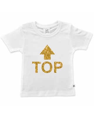 T-shirt bimba manica corta "TOP"