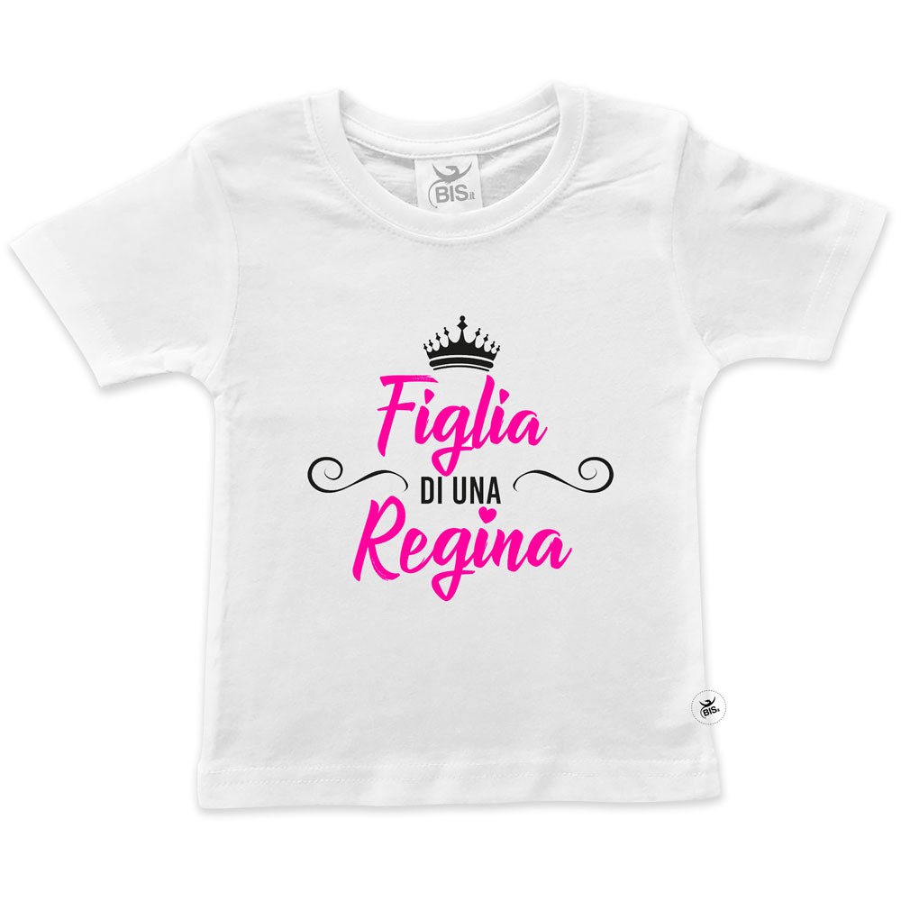 T-shirt bimba manica corta "Figlia di una Regina"