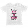T-shirt bimba manica corta "La cosa più bella di essere me è avere una mamma come te"