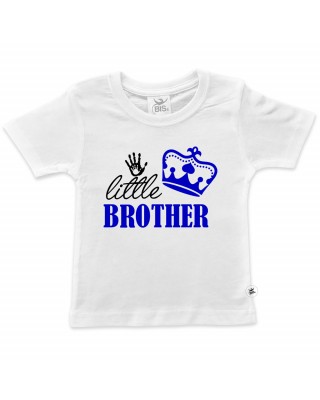 T-shirt bimbo con scritta "Little-Brother"