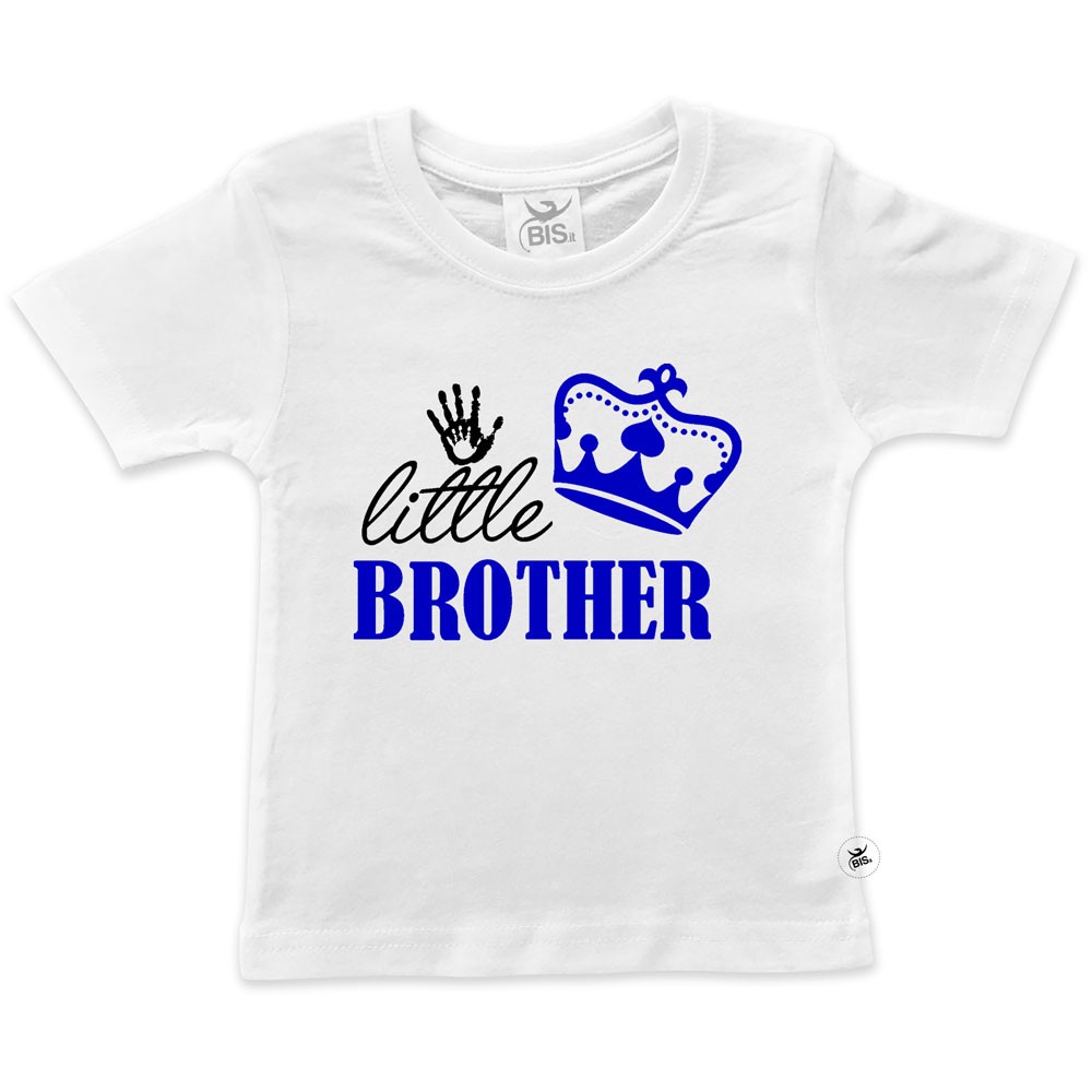 T-shirt bimbo con scritta "Little-Brother"