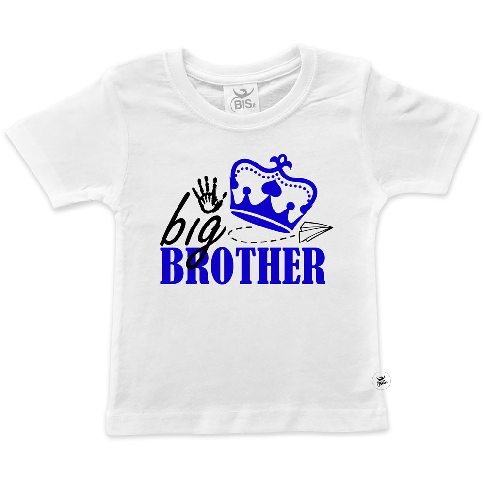 T-shirt bimbo con scritta "Big-brother"