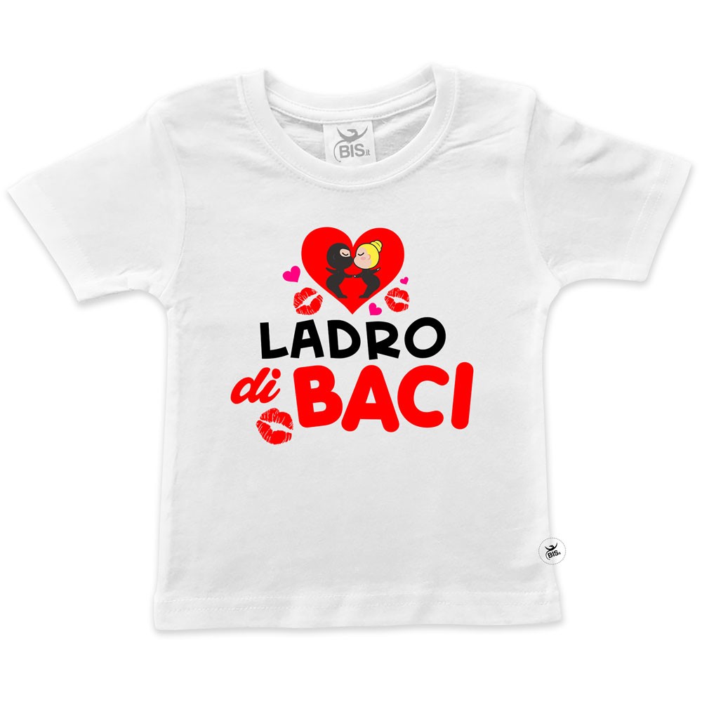 T-shirt  "Ladro di baci"