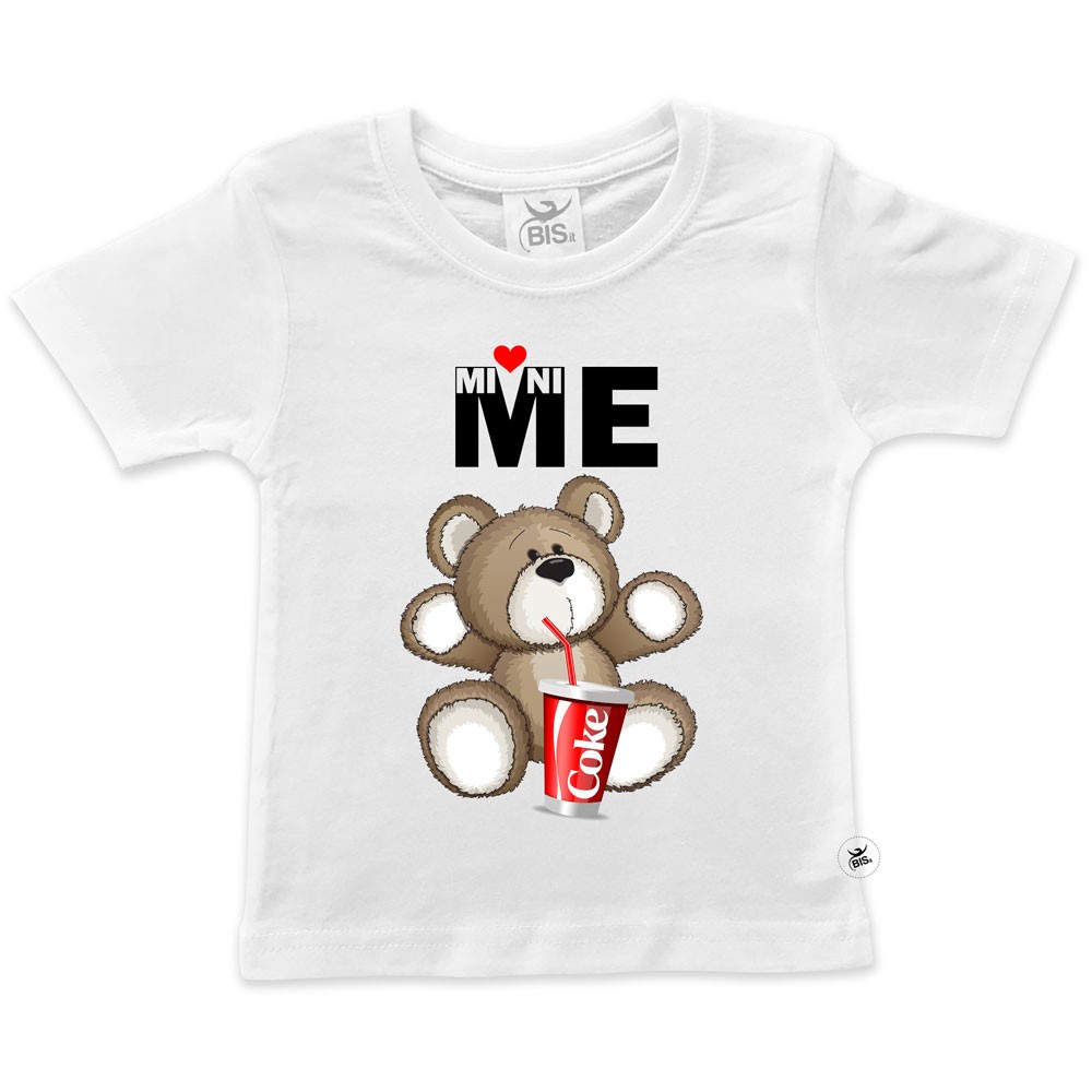 T-shirt bimbo mezza manica  orsetto