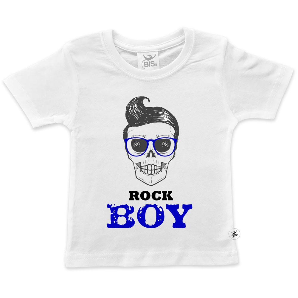 T-shirt bimbo mezza manica  "ROCK BOY"