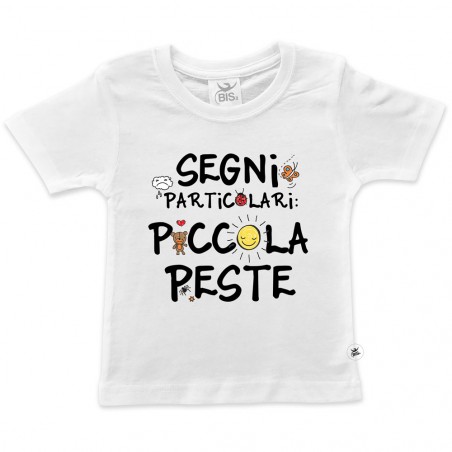 T-shirt bimbo manica corta "Piccola peste"