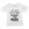 Short-sleeved baby t-shirt "Same as dad"