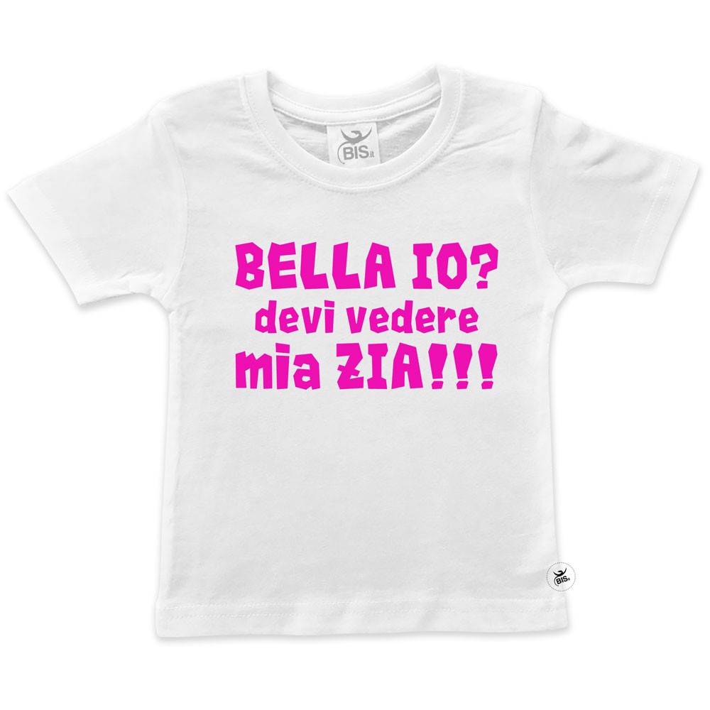 T-shirt bimba bella io mia zia