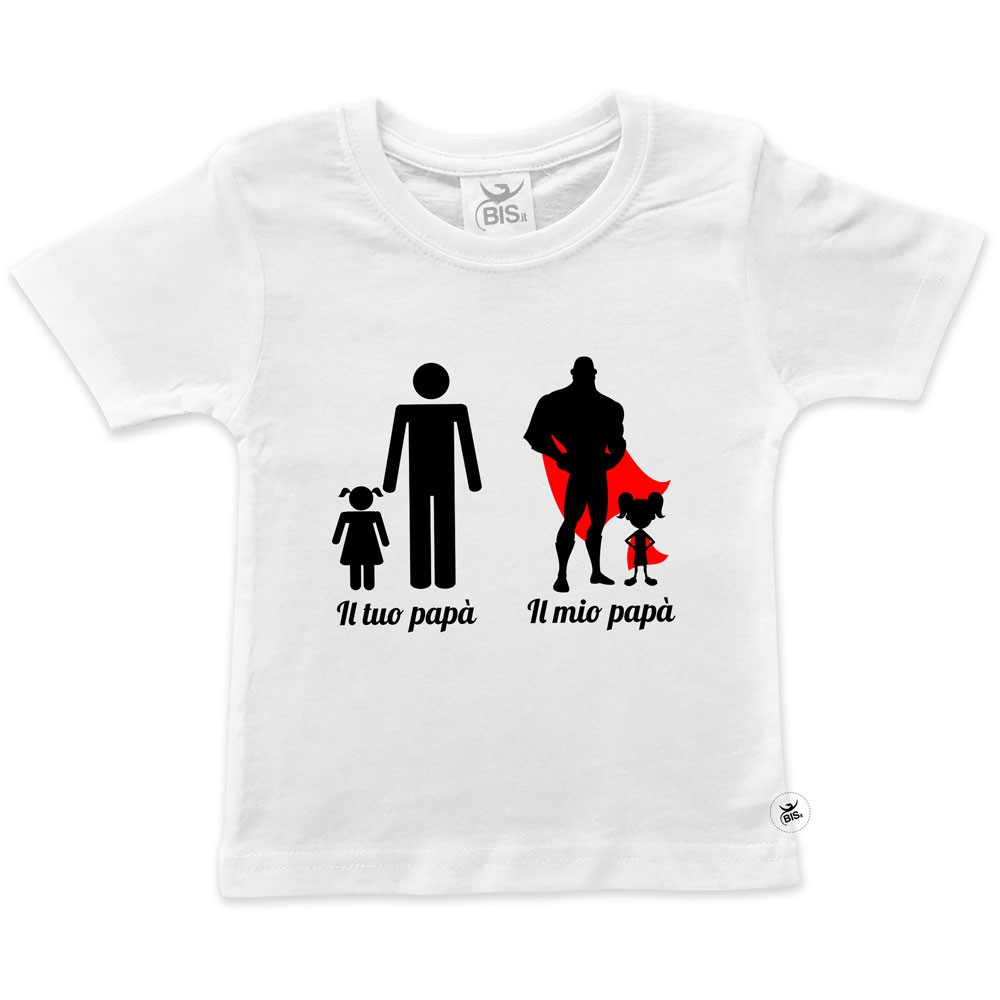 T-shirt bimba "Il mio papà"