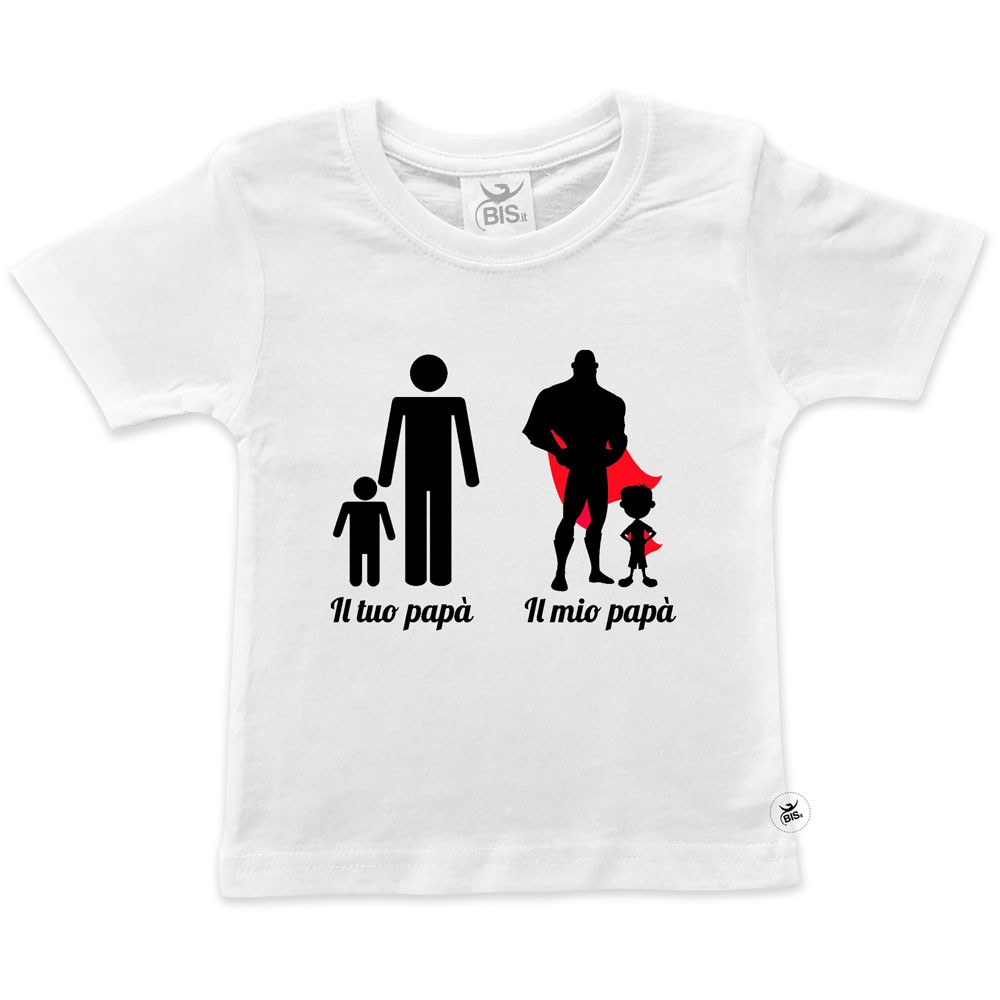 T-shirt bimbo "Il mio papà"