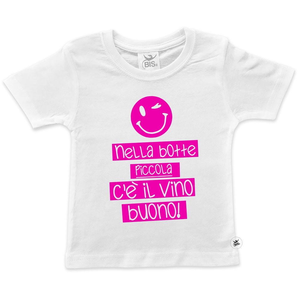 T-shirt bimba "Nella botte piccola c'è il vino buono"