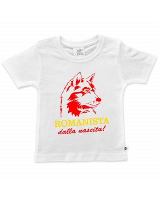 t-shirt romanista dalla nascita