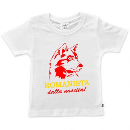 t-shirt romanista dalla nascita