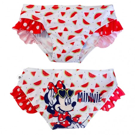 Costume mutandina "Minnie" con ruches  bianco