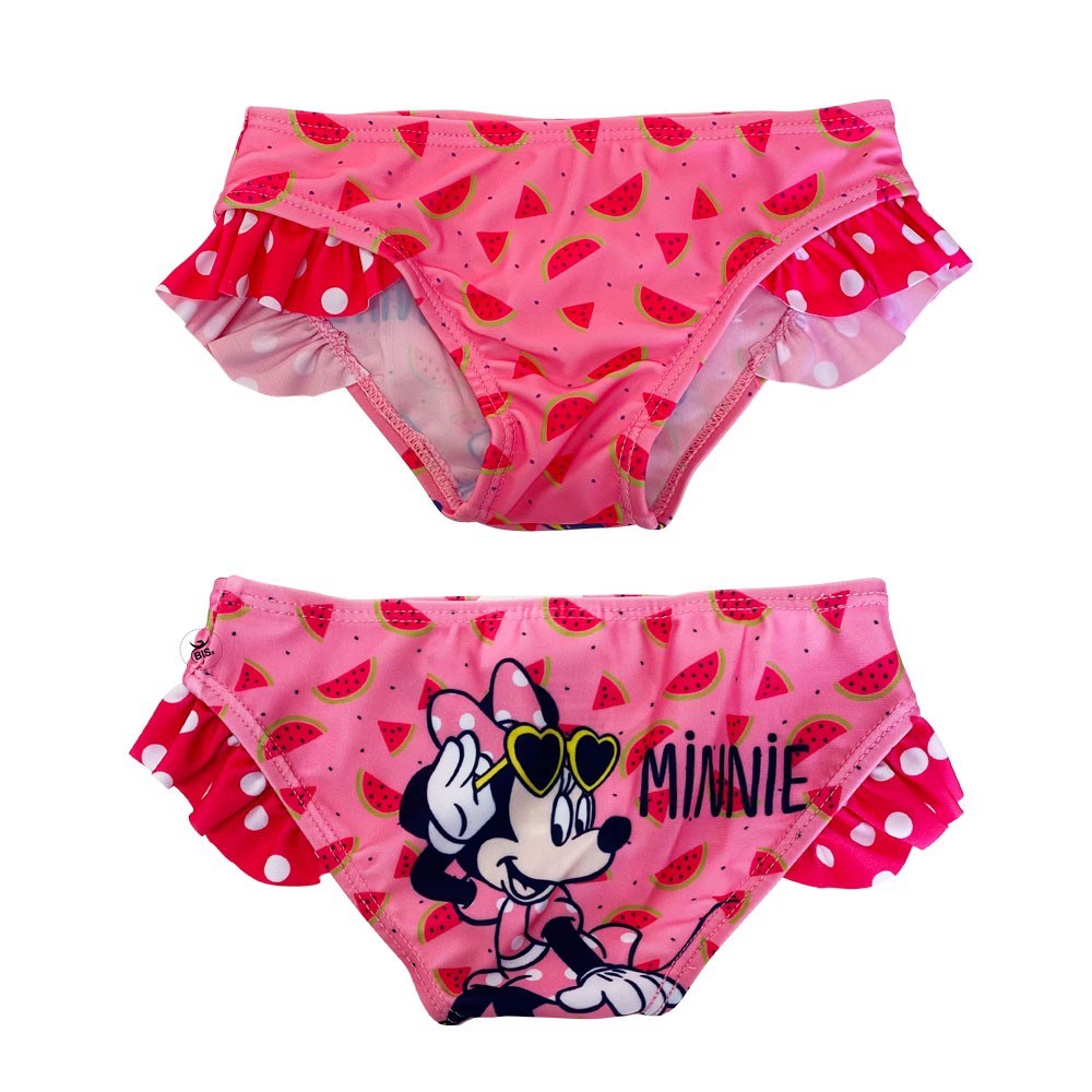 Costume mutandina "Minnie" con ruches rosa