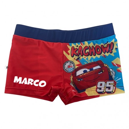 Boxer da mare "Cars" bordino blu