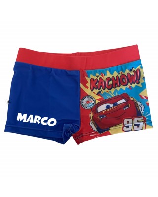 Boxer da mare "Cars" bordino rosso