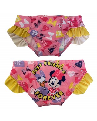 Costume mutandina "Best Friends Disney" con ruches rosa