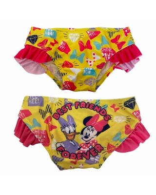 Costume mutandina "Best Friends Disney" con ruches giallo