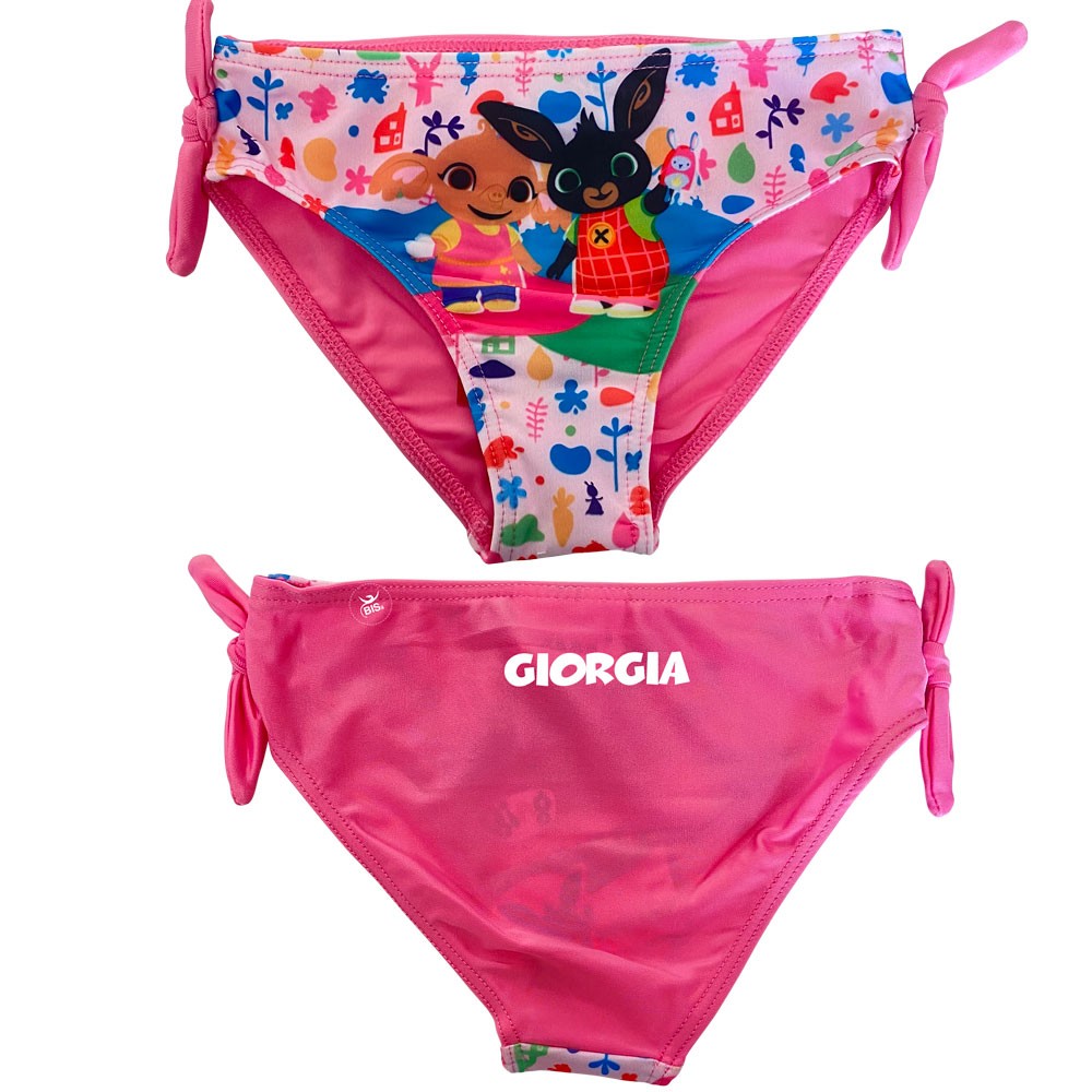 Costume mutandina bimba "Bing" rosa