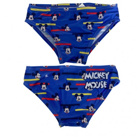 Costume mutandina a righe "Mickey Mouse" blu