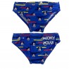 Costume mutandina a righe "Mickey Mouse" blu